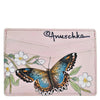 Peltz Shoes  Women's Anuschka Credit Card Case Butterfly Melody 1032-BML