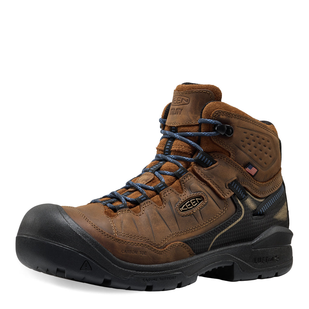 [POS] Men's KEEN Utility, Targhee IV Mid Waterproof Carbon Toe Work Boot