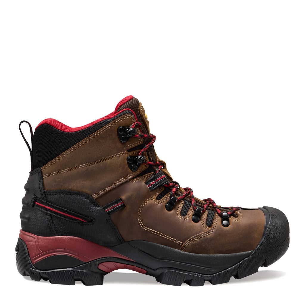 Men's KEEN Utility Pittsburgh Energy 6-inch Waterproof Comp Toe Work Boot BISON 1032285