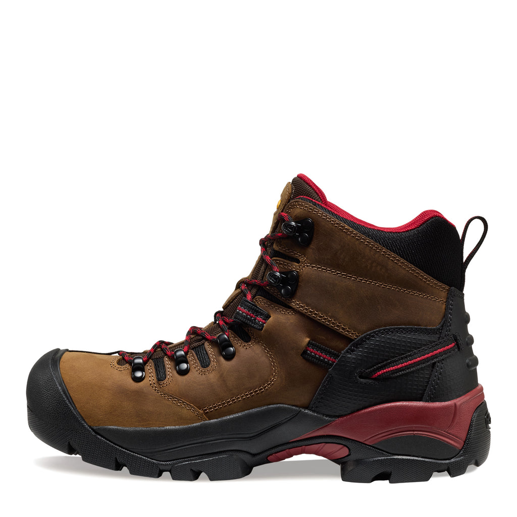 Men's KEEN Utility Pittsburgh Energy 6-inch Waterproof Comp Toe Work Boot BISON 1032285