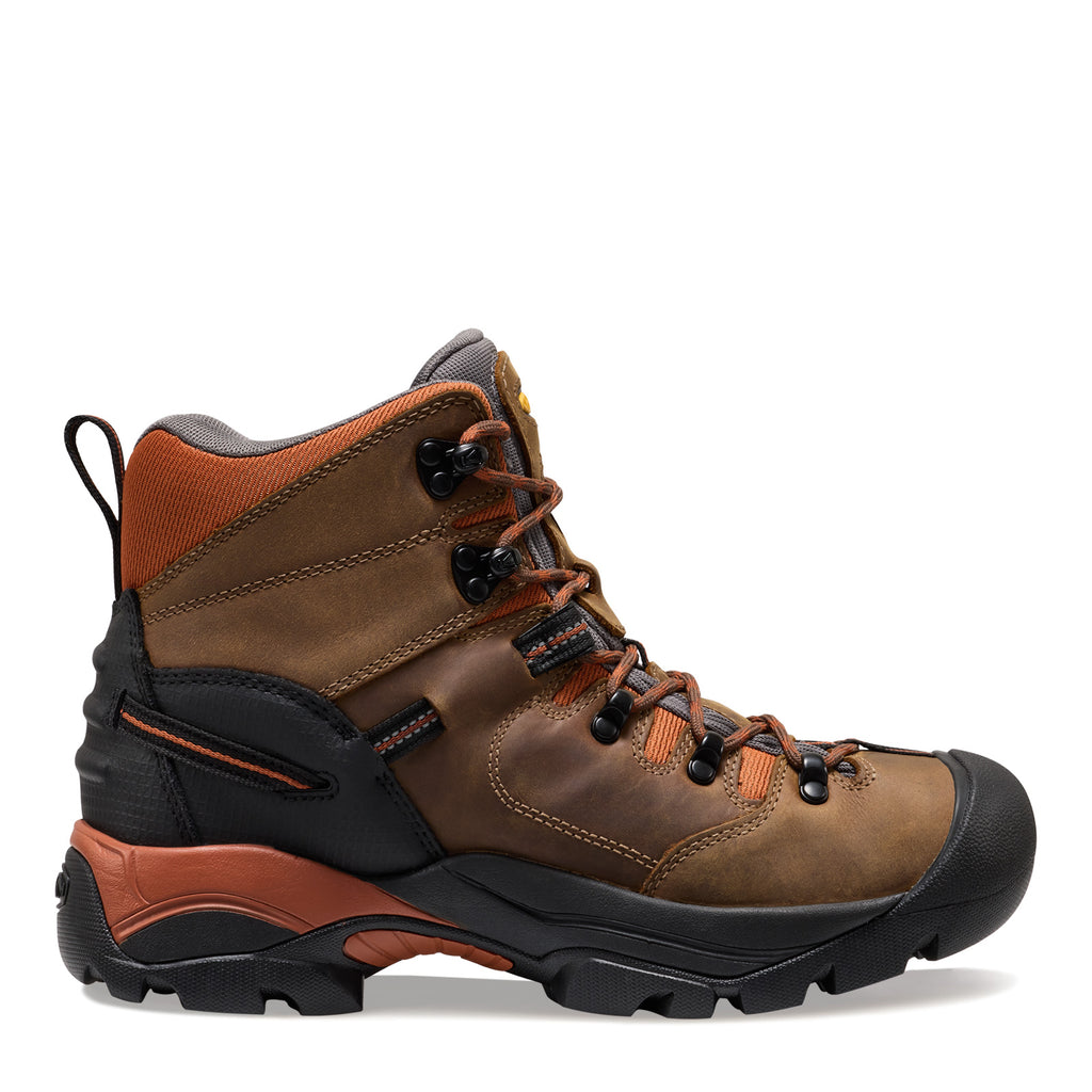 Men's KEEN Utility Pittsburgh Energy 6-inch Waterproof Work Boot BROWN 1032286
