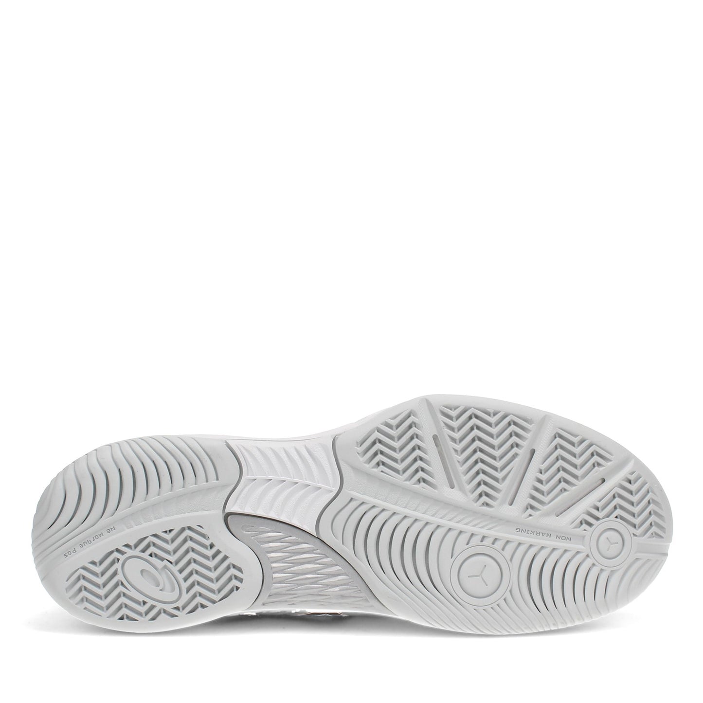 Peltz Shoes  Men's ASICS GEL-Game 8 Tennis Shoe WHITE BLACK 1041A192.101