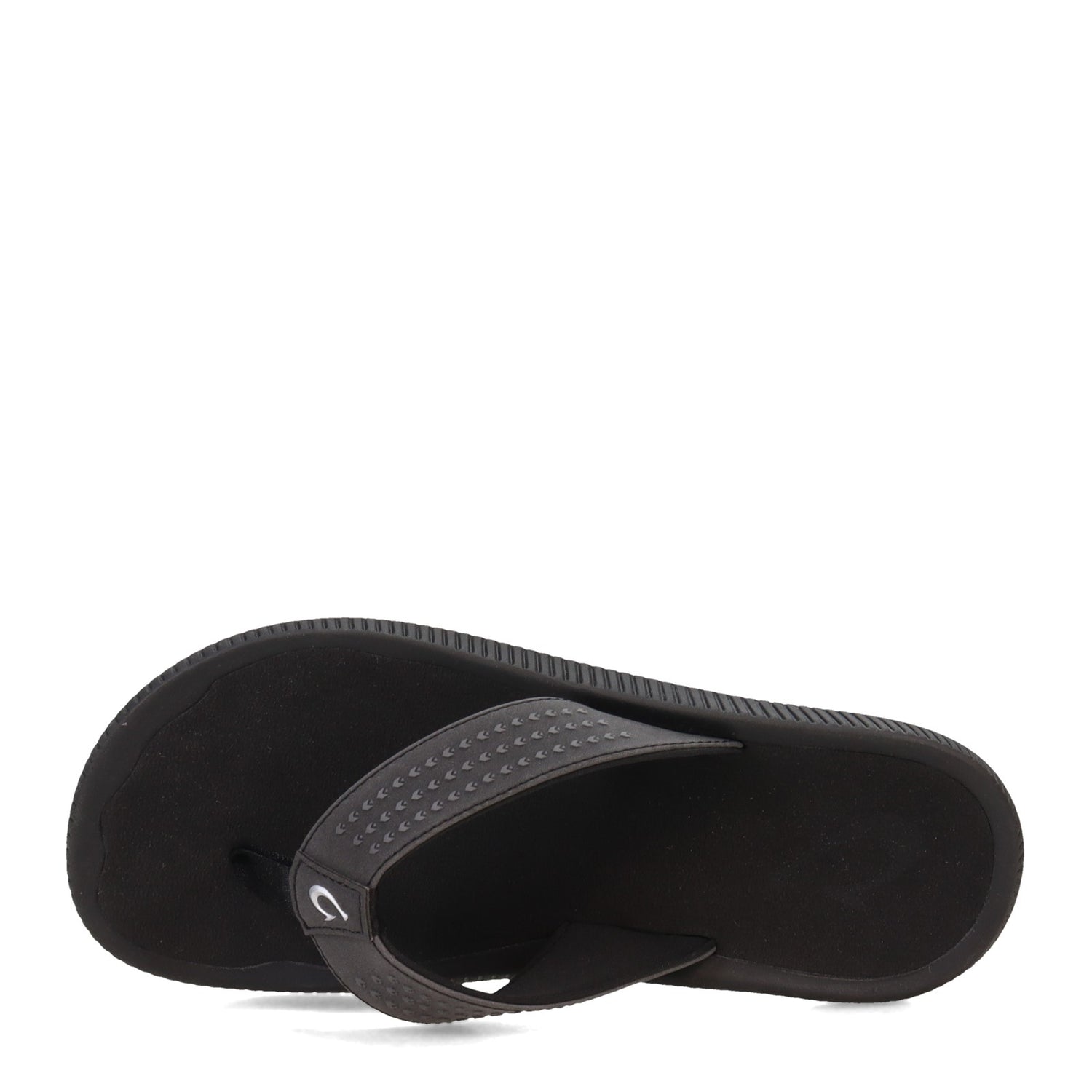 Peltz Shoes  Men's OluKai Ulele Sandal Black Black 10435-4040