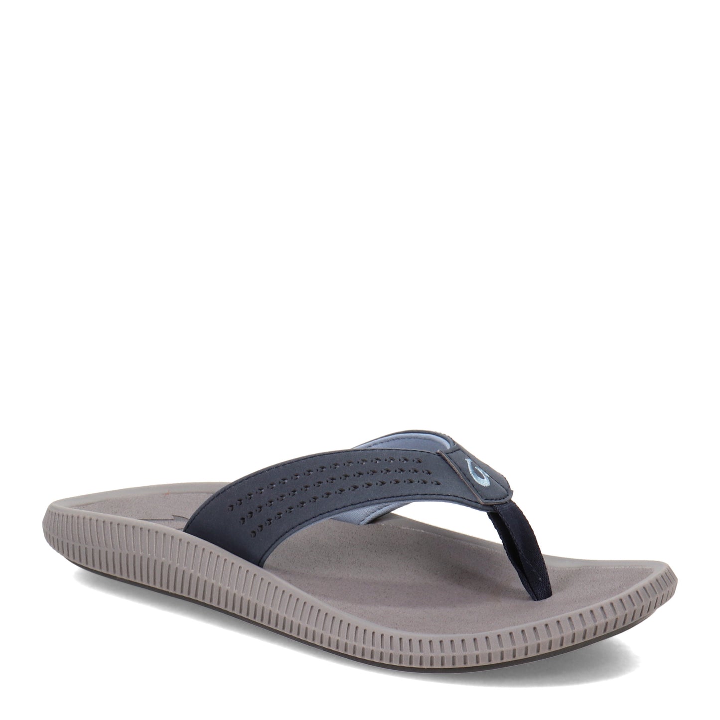 Peltz Shoes  Men's OluKai Ulele Sandal Blue Depth/Charcoal 10435-TF26