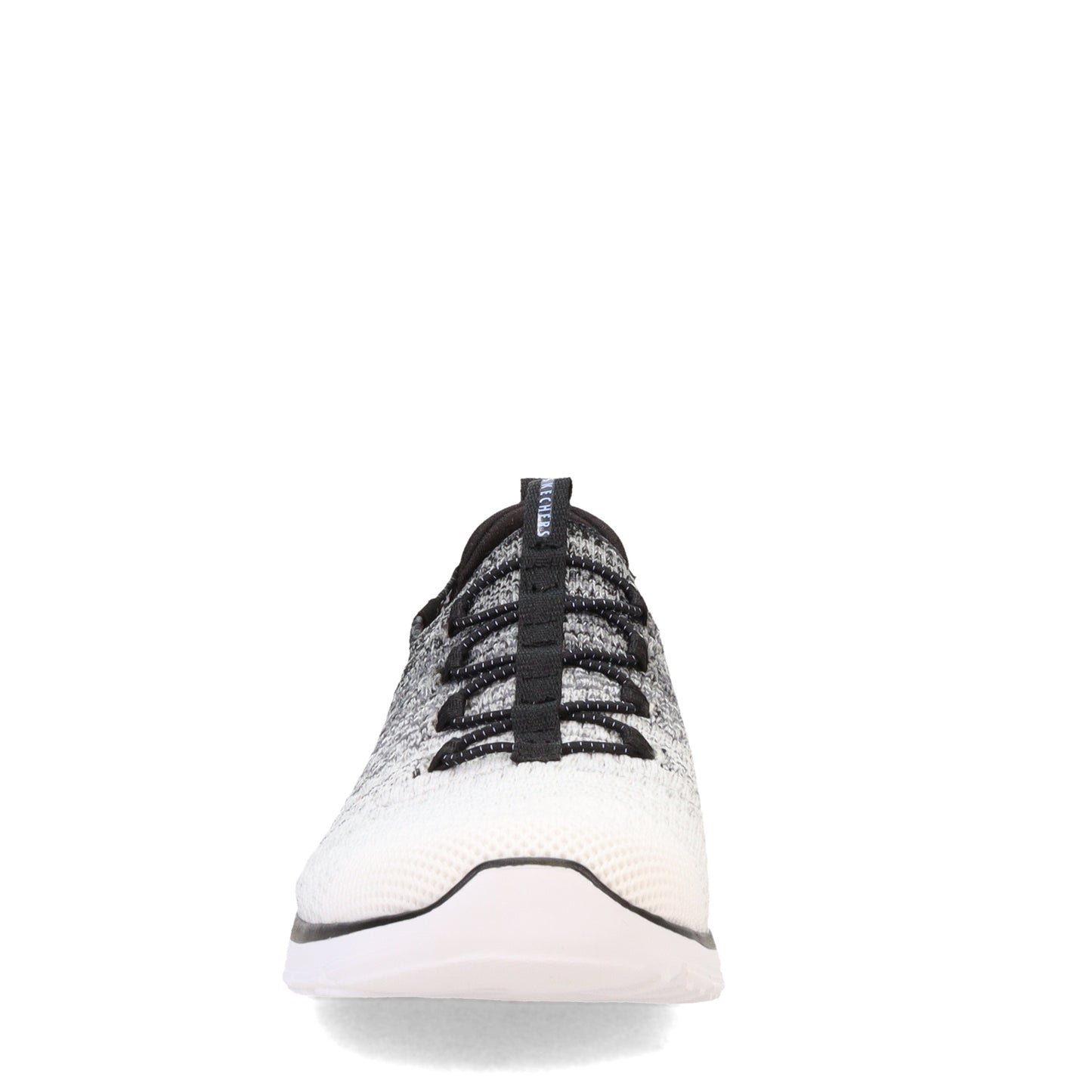 Peltz Shoes  Women's Skechers Luminate - Love Struck Sneaker WHITE/BLACK 104503-WBK