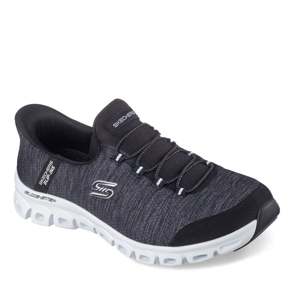 Women's Skechers Slip-ins: Glide-Step - Peak Sneaker BLACK  WHITE 104546-BKW
