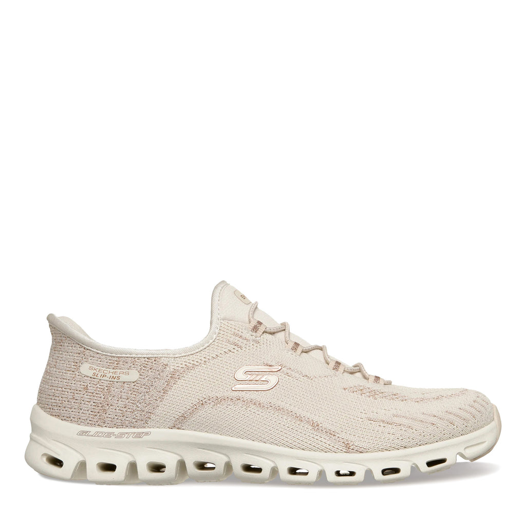 Women's Skechers Slip-ins: Glide-Step - Copper Bloom Sneaker NATURAL 104805-NAT