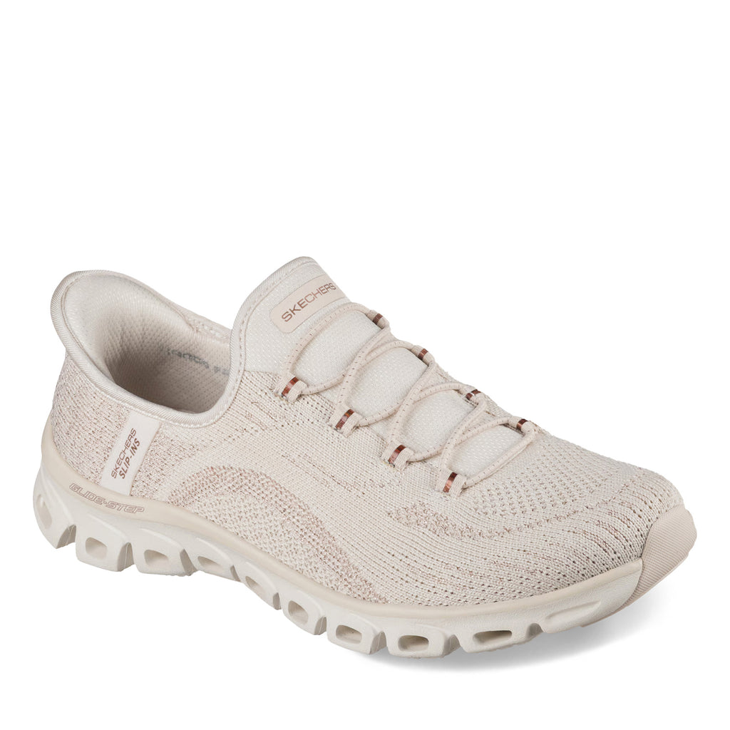 Women's Skechers Slip-ins: Glide-Step - Copper Bloom Sneaker NATURAL 104805-NAT