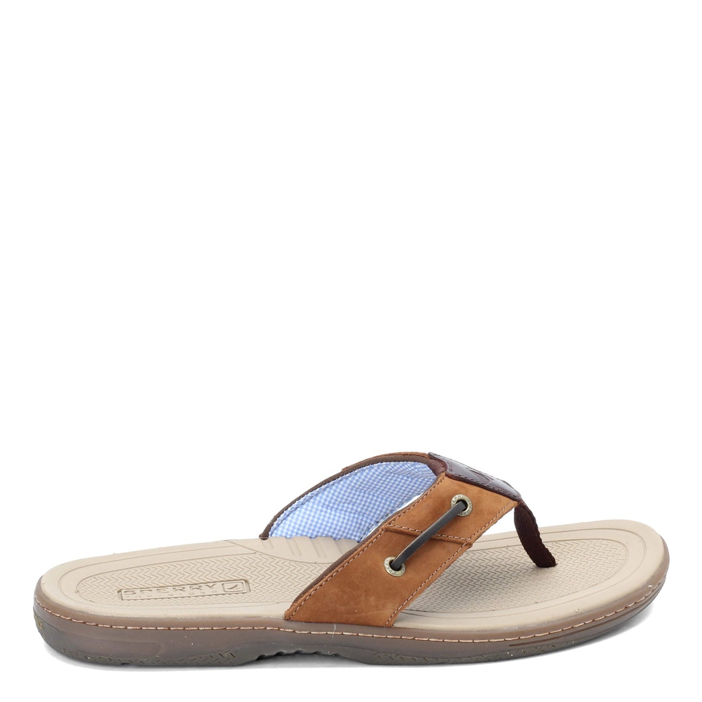 Peltz Shoes  Men's Sperry Baitfish Sandal BROWN BRN NUBUCK 1048735