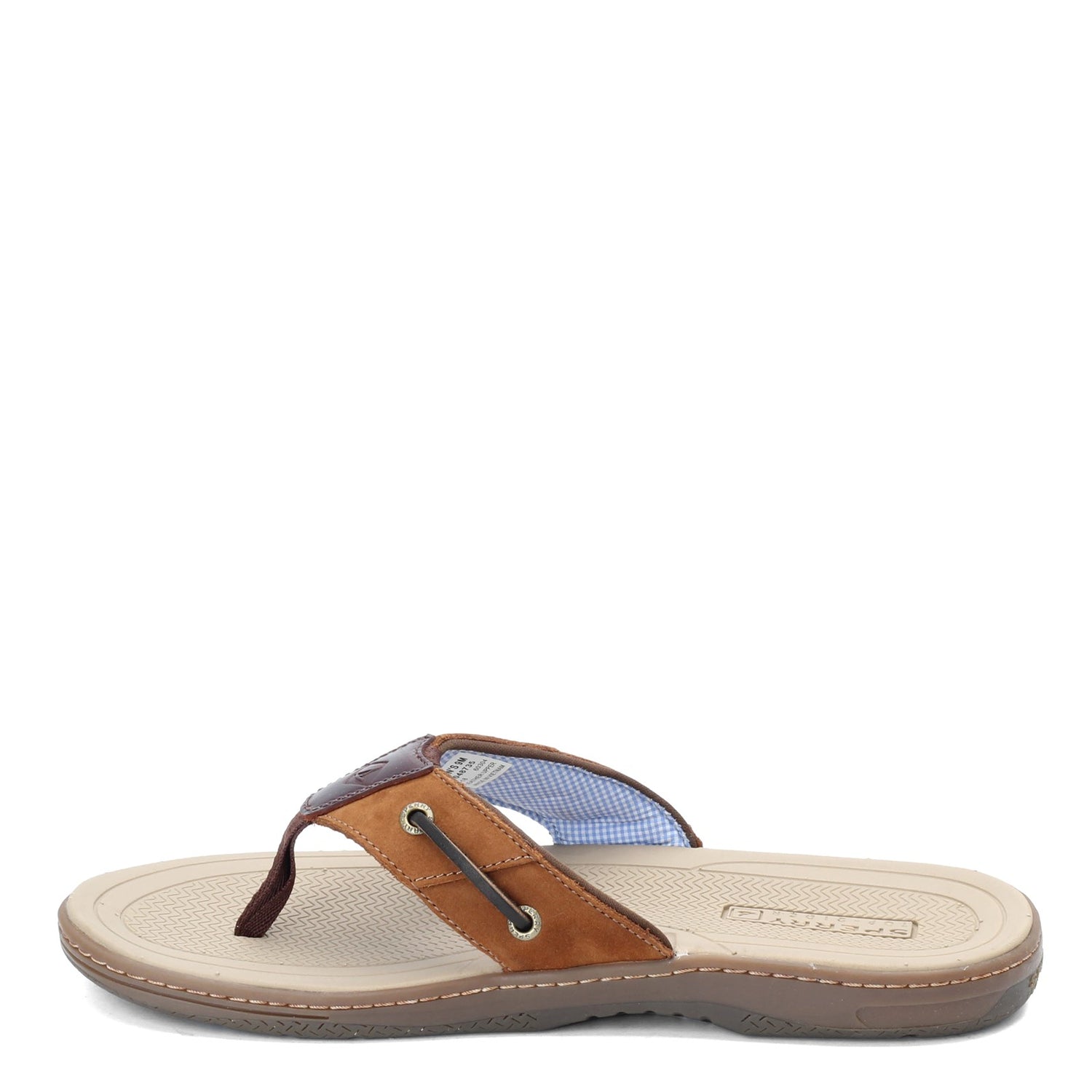 Peltz Shoes  Men's Sperry Baitfish Sandal BROWN BRN NUBUCK 1048735