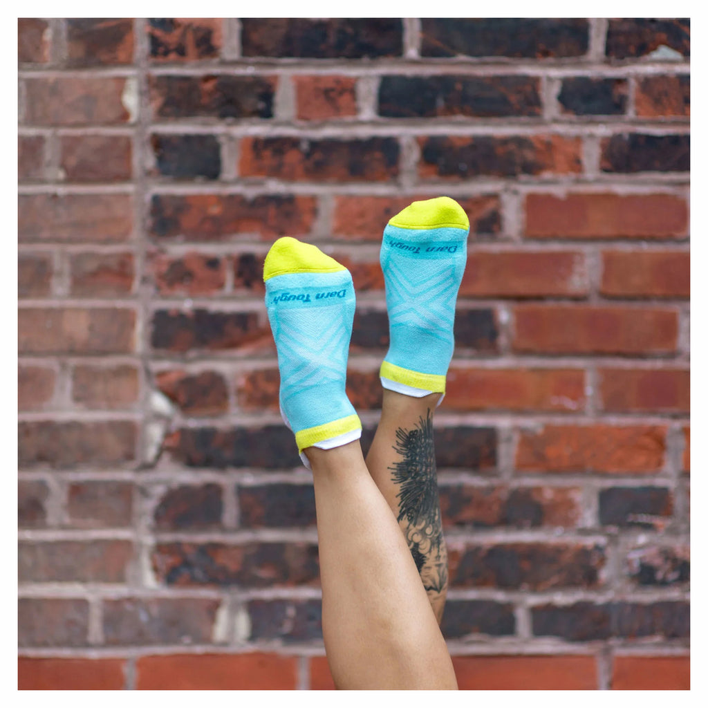 Women's Darn Tough, Coolmax No Show Tab Cushioned Ultra-Lightweight Running Socks