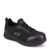 Peltz Shoes  Women's Skechers Work Sure Track - Irmo Alloy Toe Shoe BLACK 108003-BLK