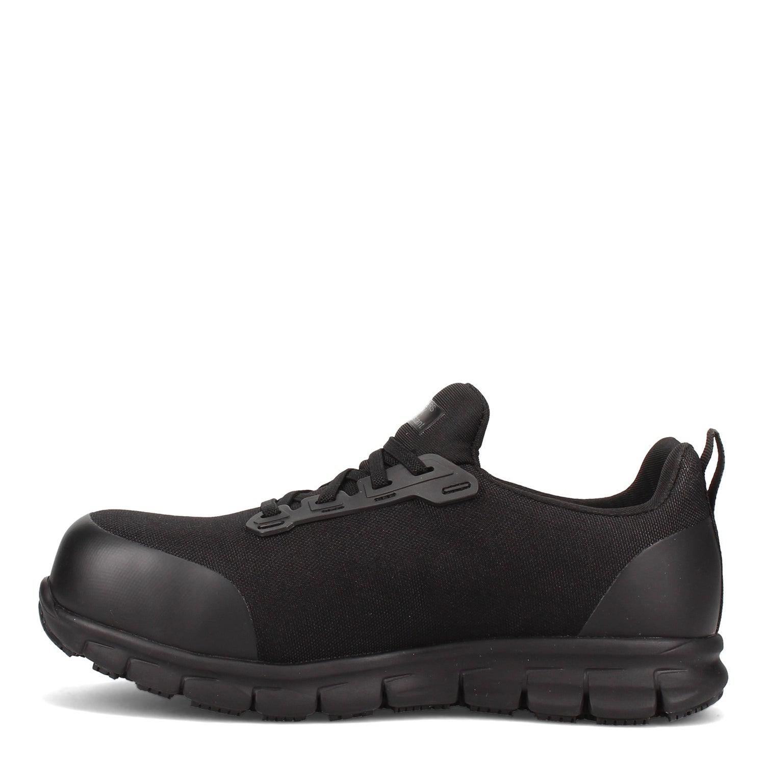 Peltz Shoes  Women's Skechers Work Sure Track - Irmo Alloy Toe Shoe BLACK 108003-BLK