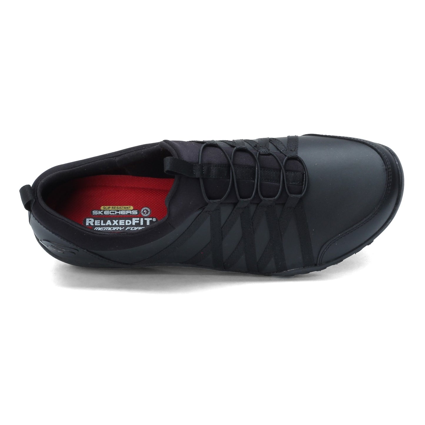 Peltz Shoes  Women's Skechers Rodessa - Dowding SR Work Shoe Black 108014-BLK