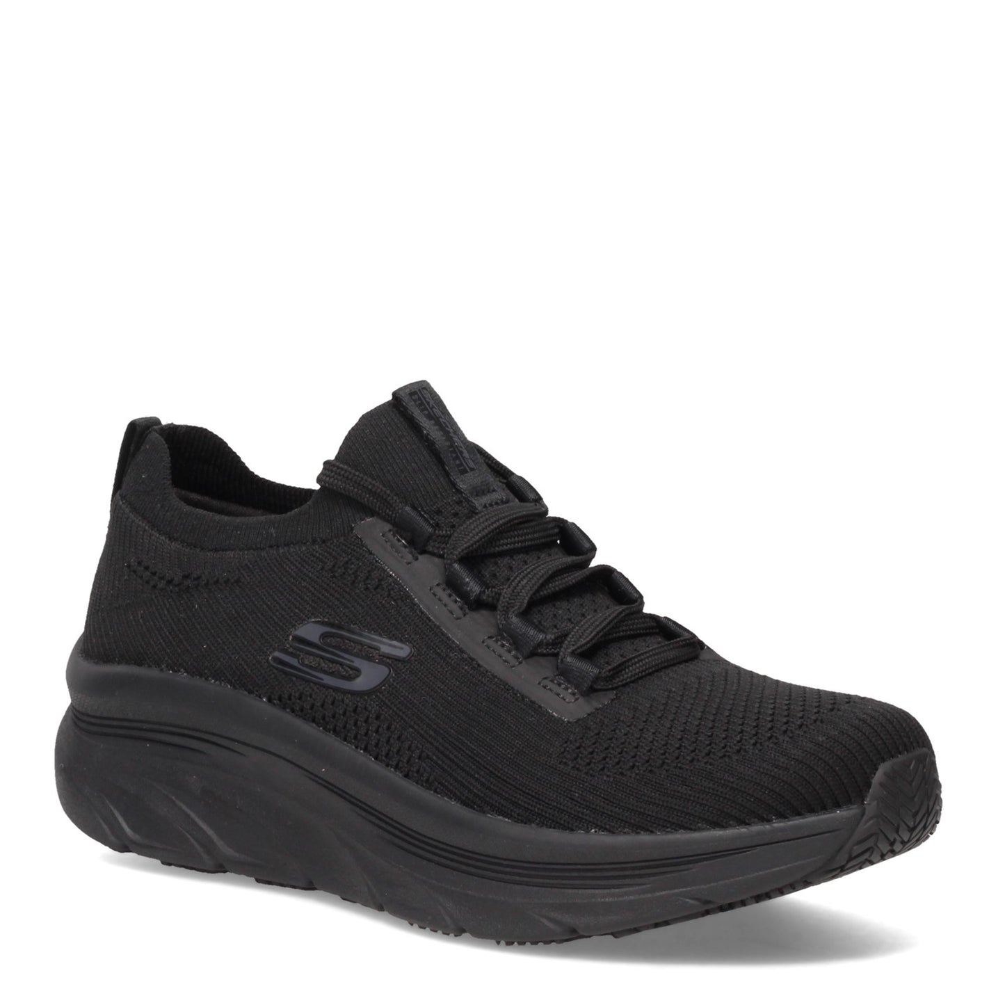 Peltz Shoes  Women's Skechers Work Relaxed Fit: D'Lux Walker SR - Ozema Work Shoe BLACK 108017-BLK