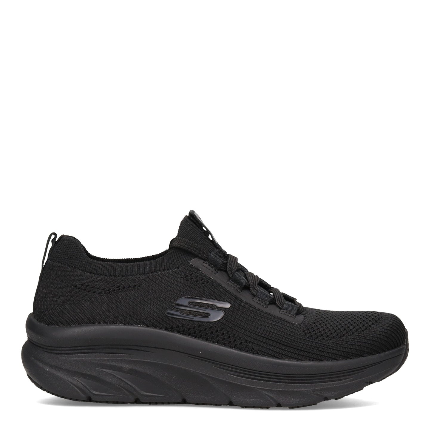 Peltz Shoes  Women's Skechers Work Relaxed Fit: D'Lux Walker SR - Ozema Work Shoe BLACK 108017-BLK