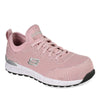 Peltz Shoes  Women's Skechers Work Bulklin - Balran Comp Toe Work Shoe Pink 108033-PNK