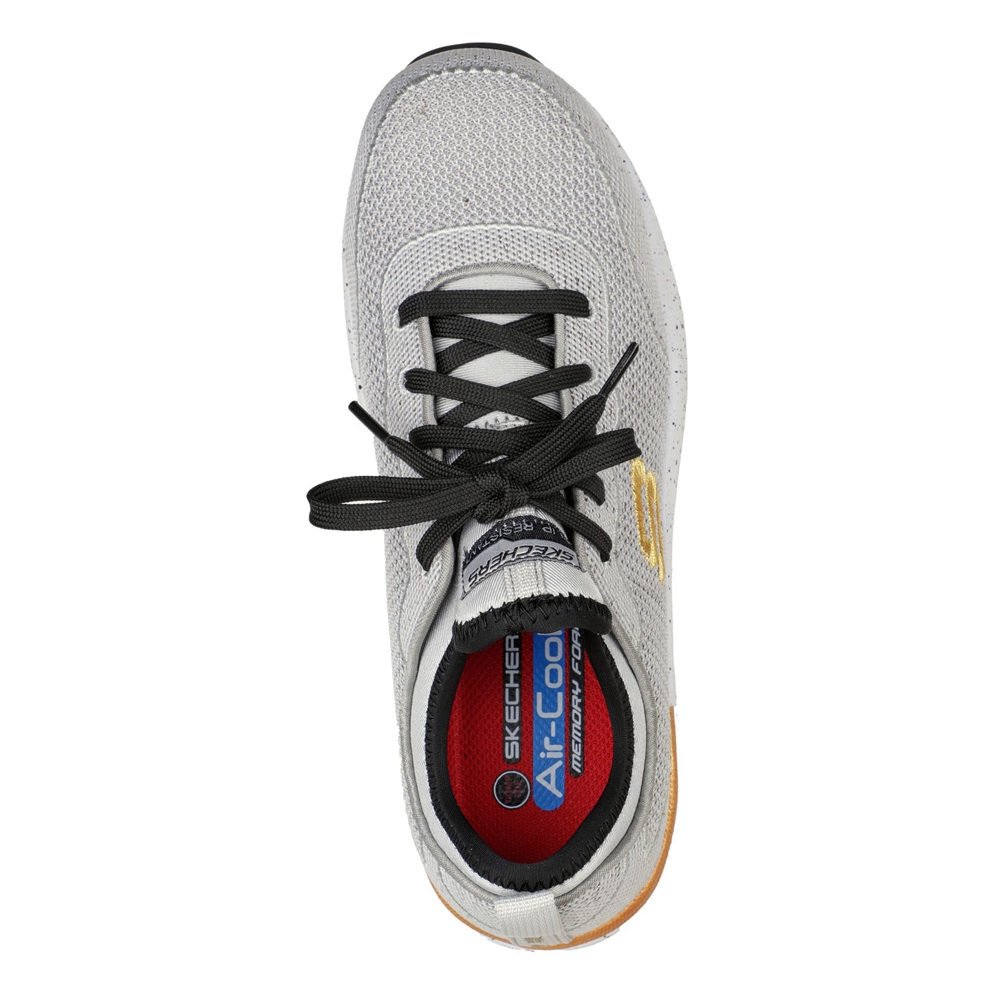 Peltz Shoes  Women's Skechers Work Bulklin - Balran Comp Toe Work Shoe - Wide Width Grey/Black 108033W-GYBK