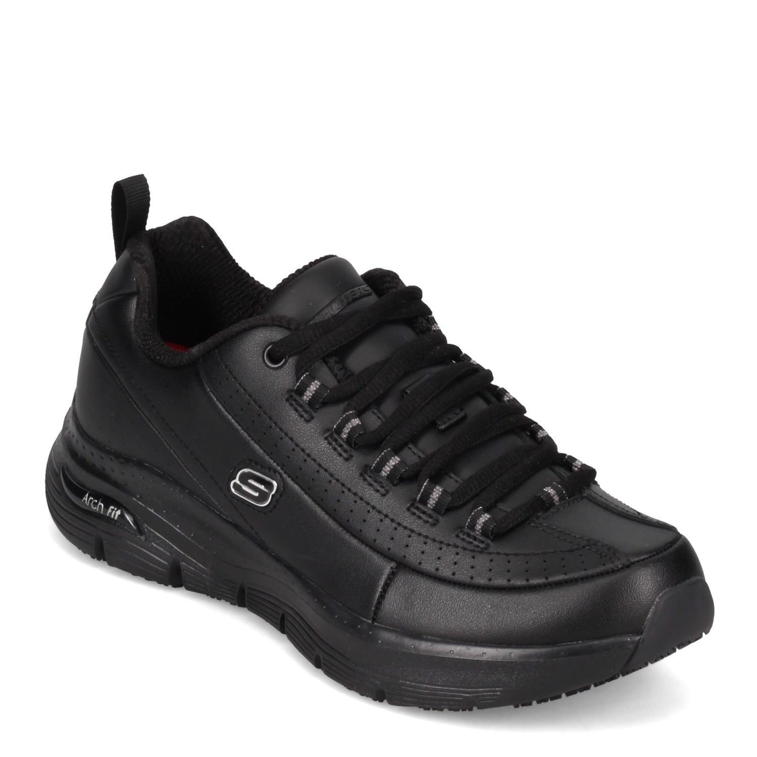 Peltz Shoes  Women's Skechers Arch Fit SR - Trickell II Work Shoe BLACK 108053-BLK