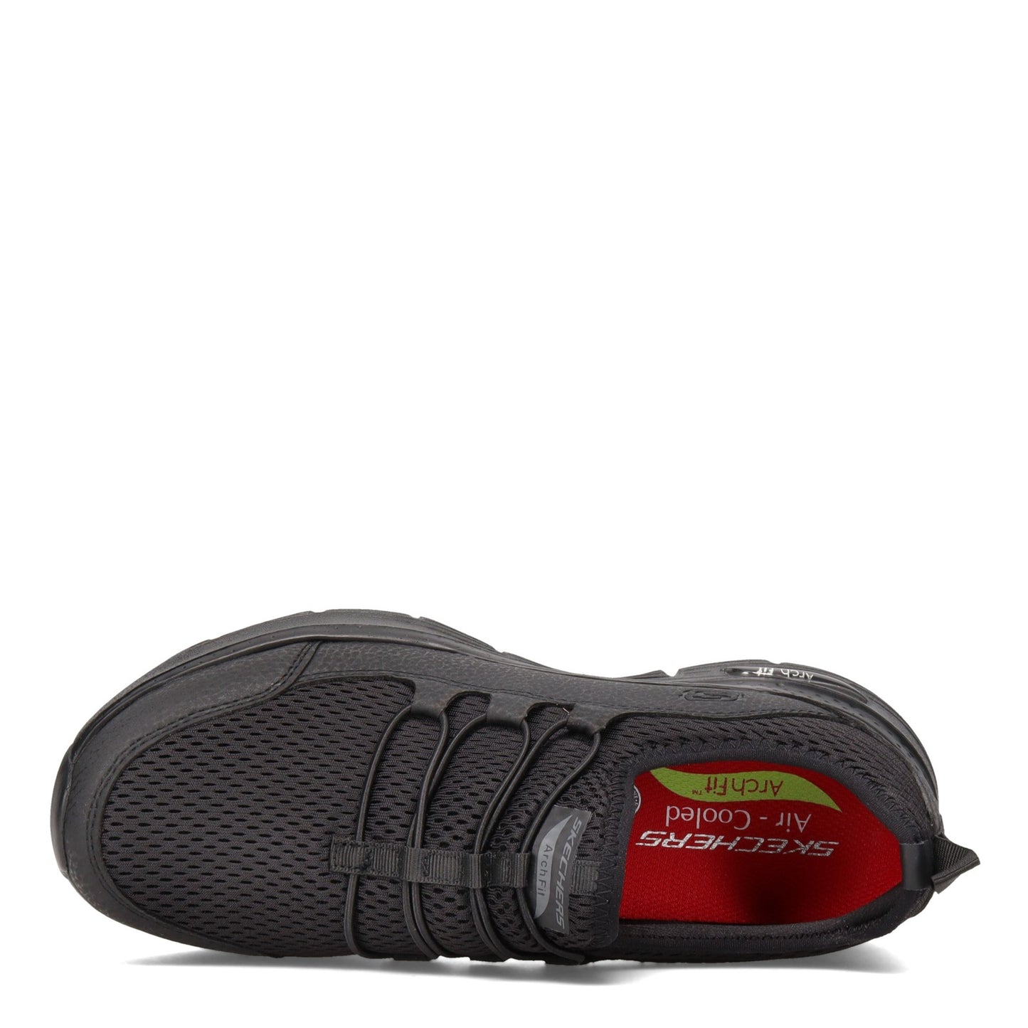 Peltz Shoes  Women's Skechers Arch Fit SR - Jitsy Work Shoe BLACK 108063-BLK