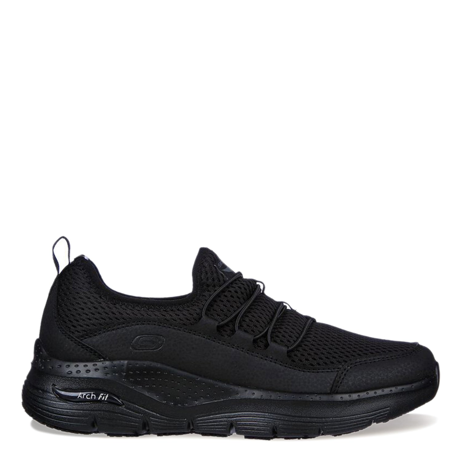Peltz Shoes  Women's Skechers Arch Fit SR - Jitsy Work Shoe - Wide Width BLACK 108063W-BLK