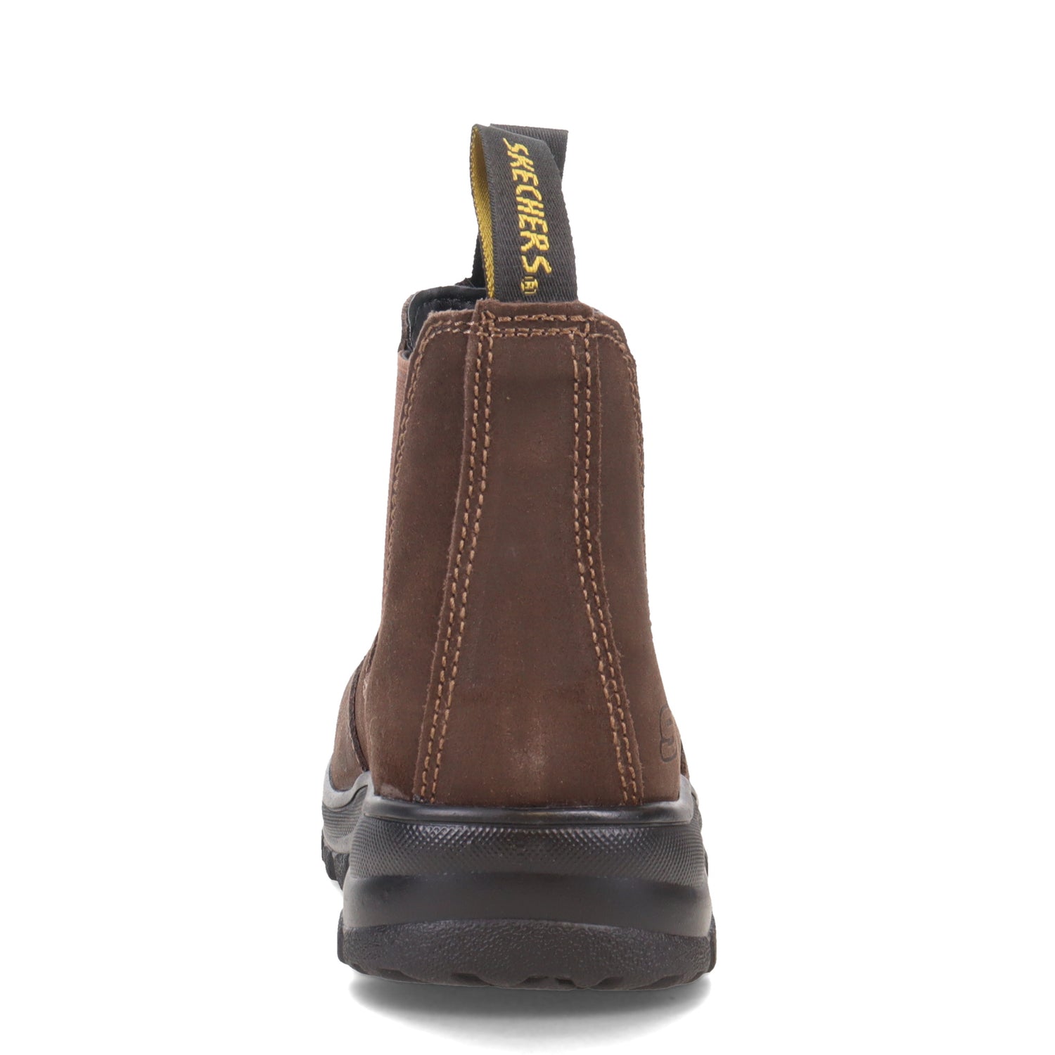 Peltz Shoes  Women's Skechers Workshire - Jannit Comp Toe Work Boot BROWN 108082-BRS