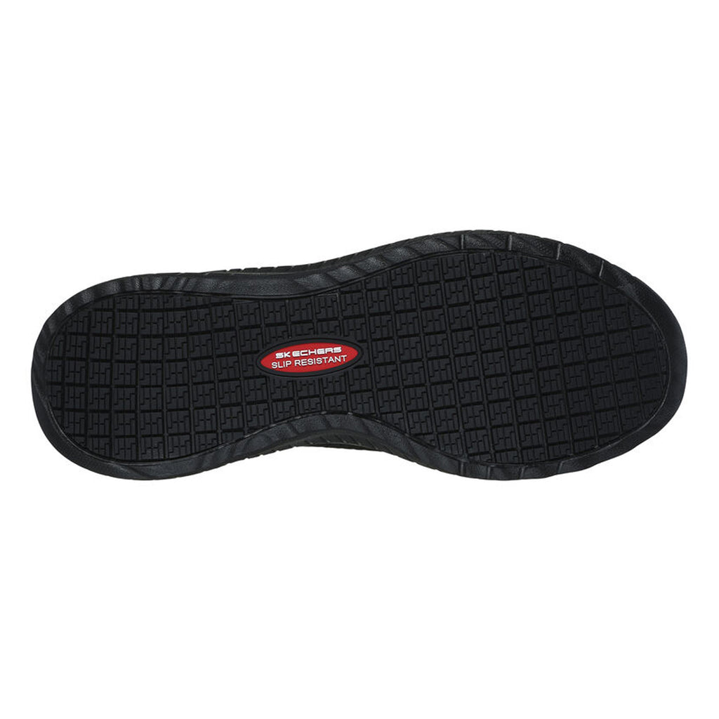 Women's Skechers Work Relaxed Fit: BOBS Sport Squad Chaos Slip Resistant Sneaker - Wide Width BLACK 108145W-BLK