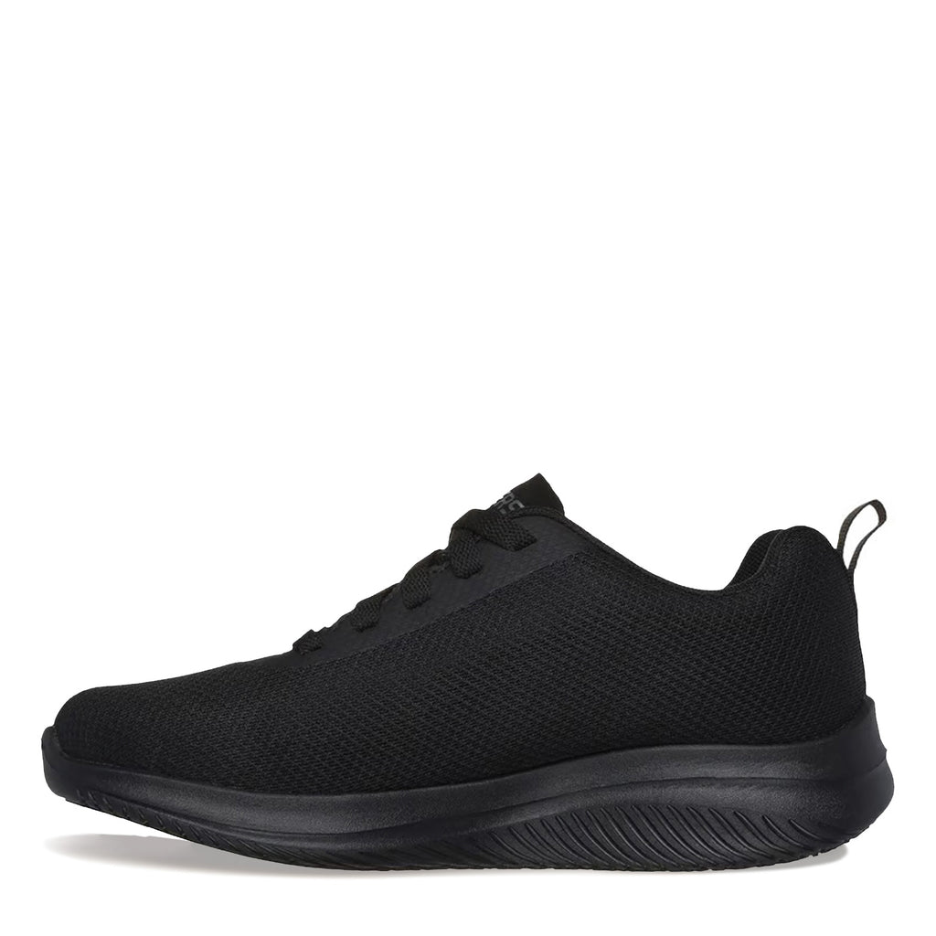 Women's Skechers Work Relaxed Fit: Ultra Flex 3.0 SR - Jinie Sneaker - Wide Width BLACK 108176W-BLK