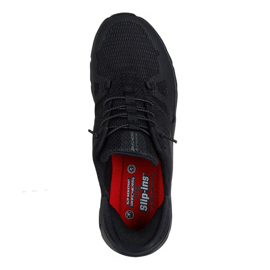 Women's Skechers Slip-ins Work Slip-Resistant: Glide-Step Pro - Edura Sneaker BLACK 108261-BLK