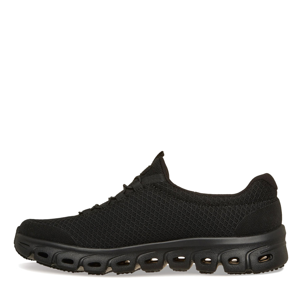 Women's Skechers Work Slip-Resistant: Glide-Step Sneaker BLACK 108379-BLK