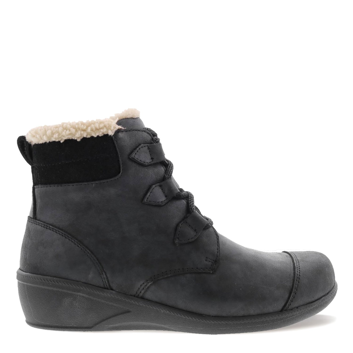 Peltz Shoes  Women's Drew Josie Boot Black Leather 10854-12
