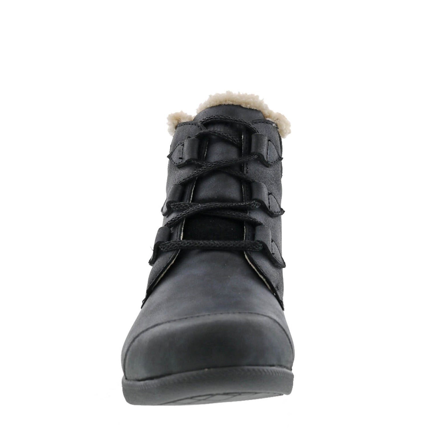 Peltz Shoes  Women's Drew Josie Boot Black Leather 10854-12
