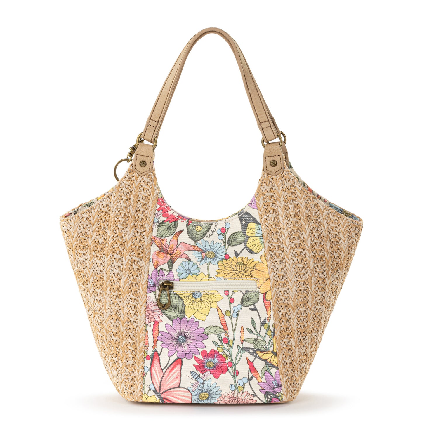 Peltz Shoes  Women's Sakroots Roma Small  Shopper PINKBERRY IN BLOOM 109496-PNKBRY B