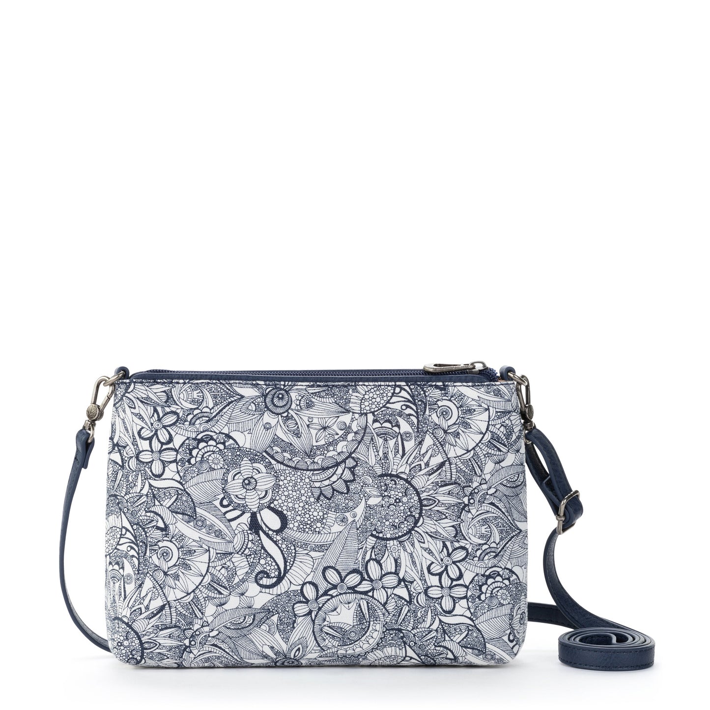Peltz Shoes  Women’s Sakroots Artist Circle Campus Mini Crossbody NAVY SPIRIT DESERT 109517-NAVY SD