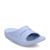 Peltz Shoes  Women's Oofos OOahh Slide Sandal Neptune Blue 1100-NEPTUNE