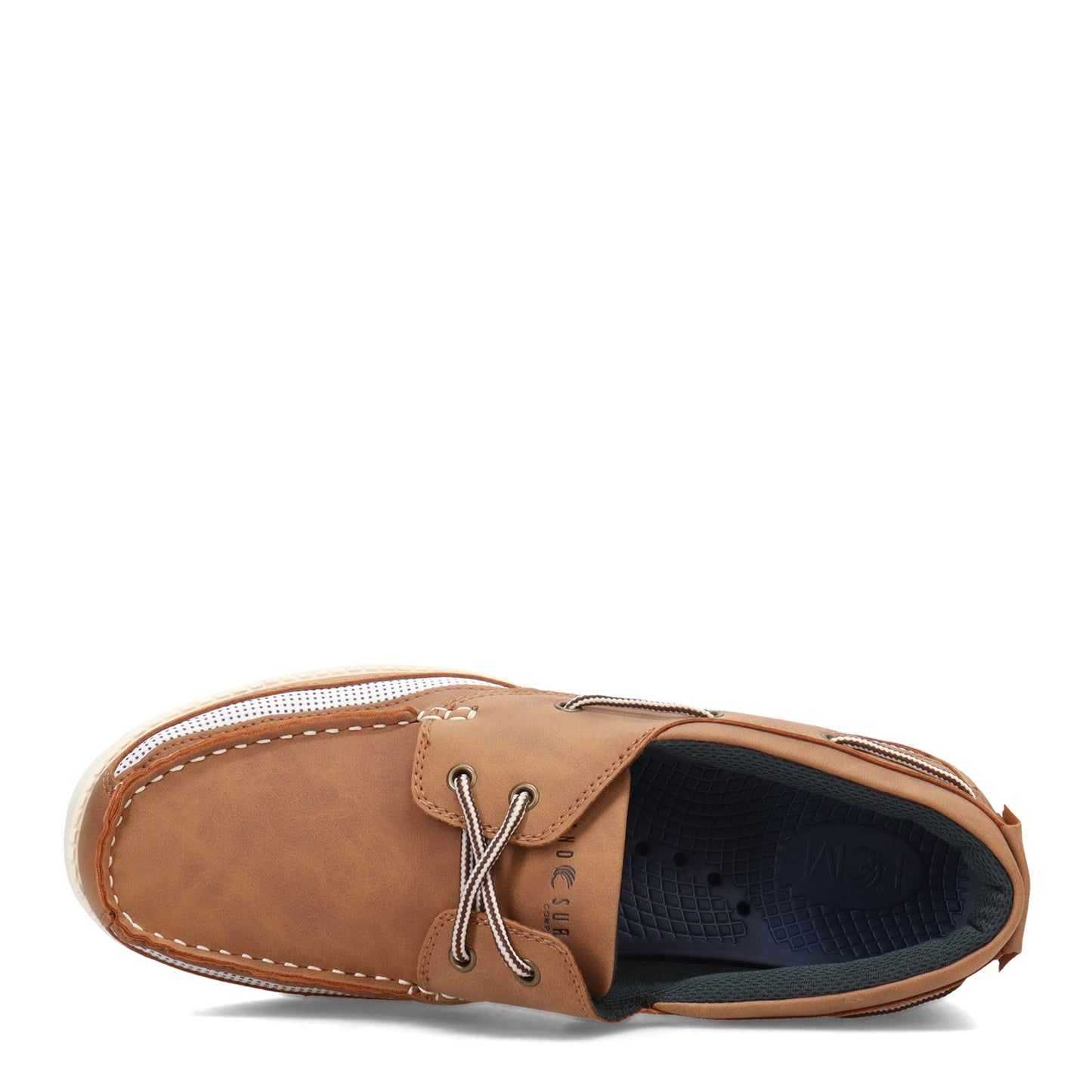Peltz Shoes  Men's Island Surf Company Cod II Boat Shoe LT BROWN 11010LTB