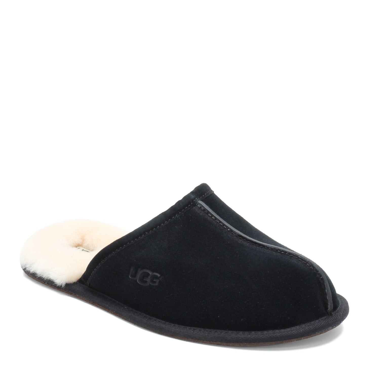 Peltz Shoes  Men's Ugg Scuff Slipper Black 1101111-BLK