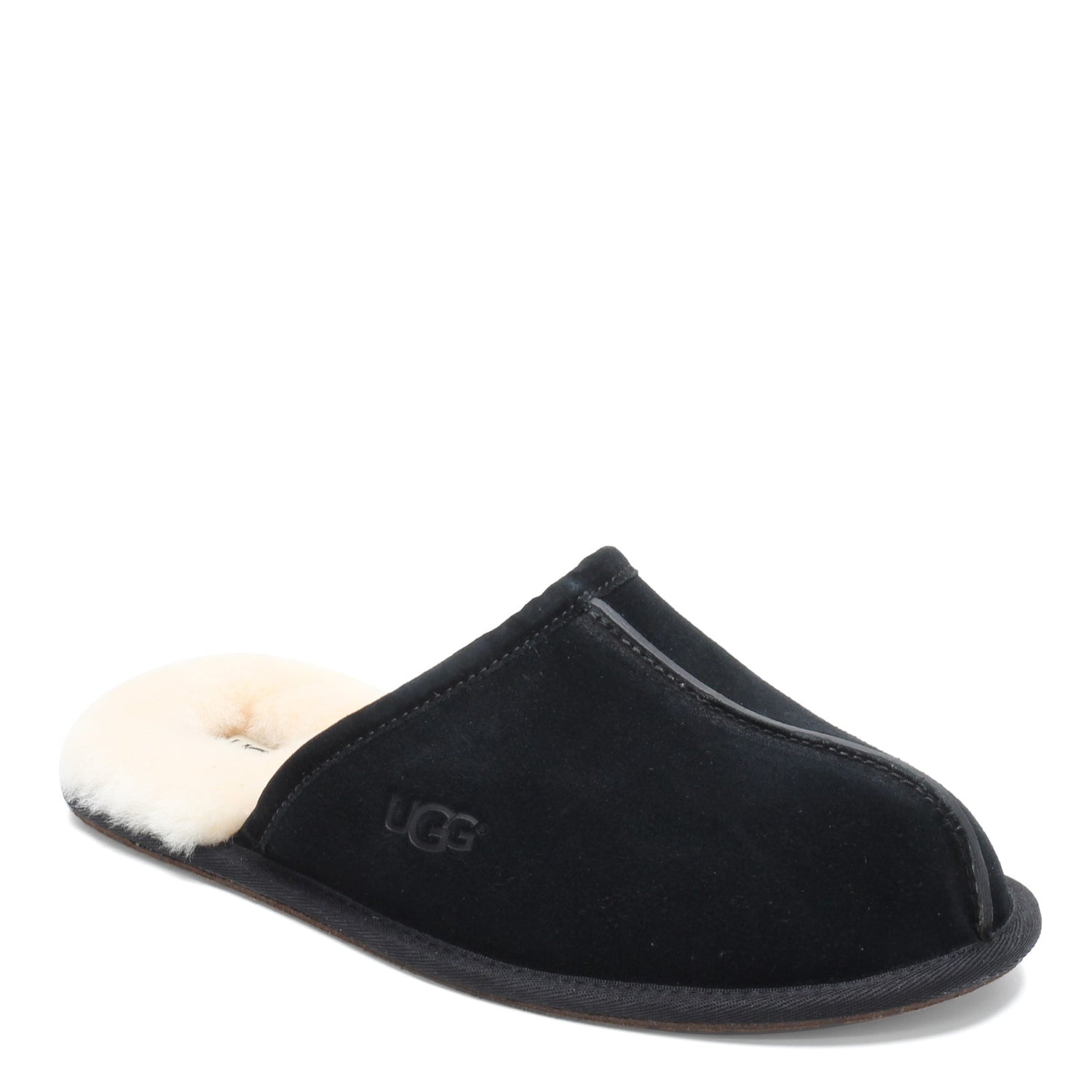 Peltz Shoes  Men's Ugg Scuff Slipper Black 1101111-BLK