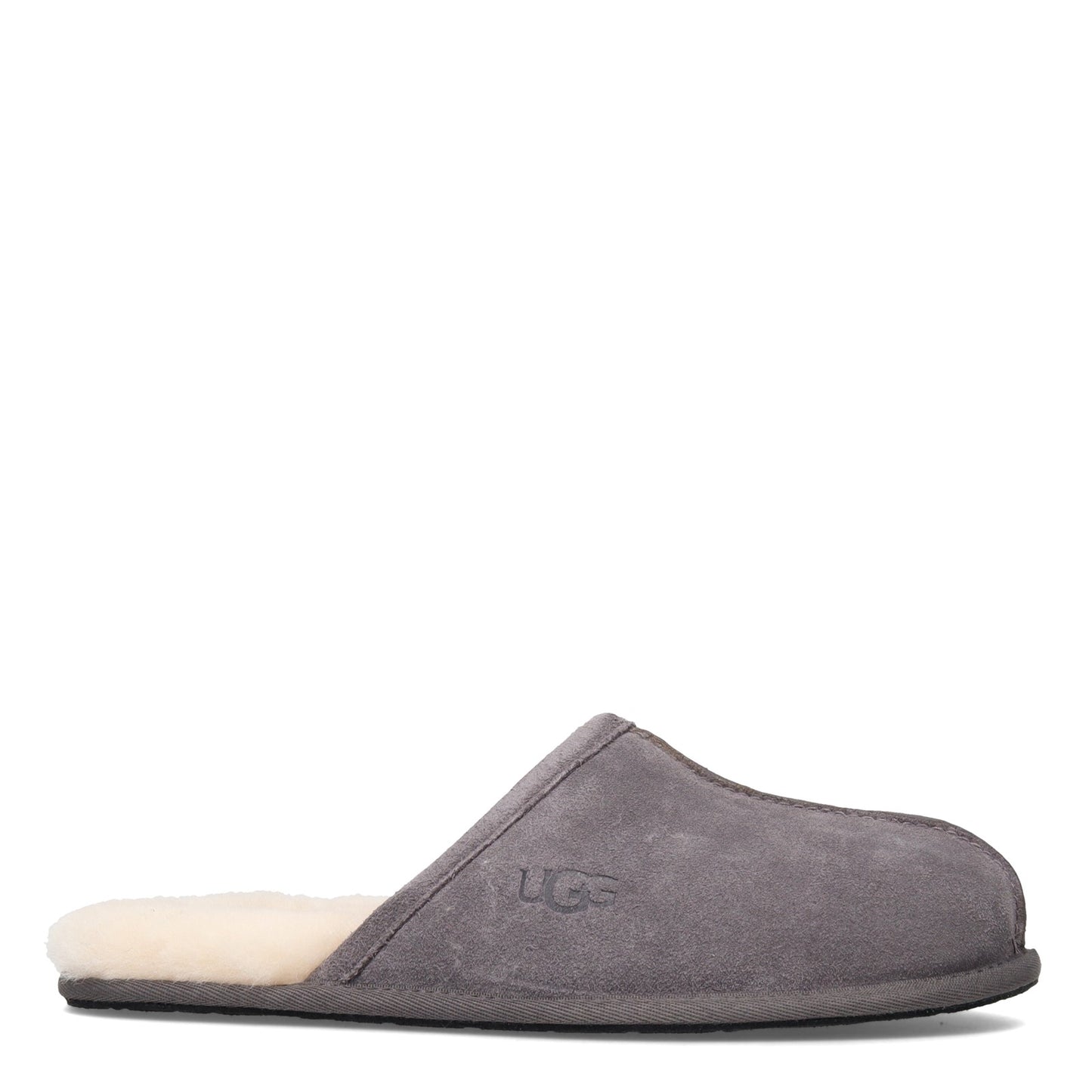 Peltz Shoes  Men's Ugg Scuff Slipper Dark Grey 1101111-DGRY