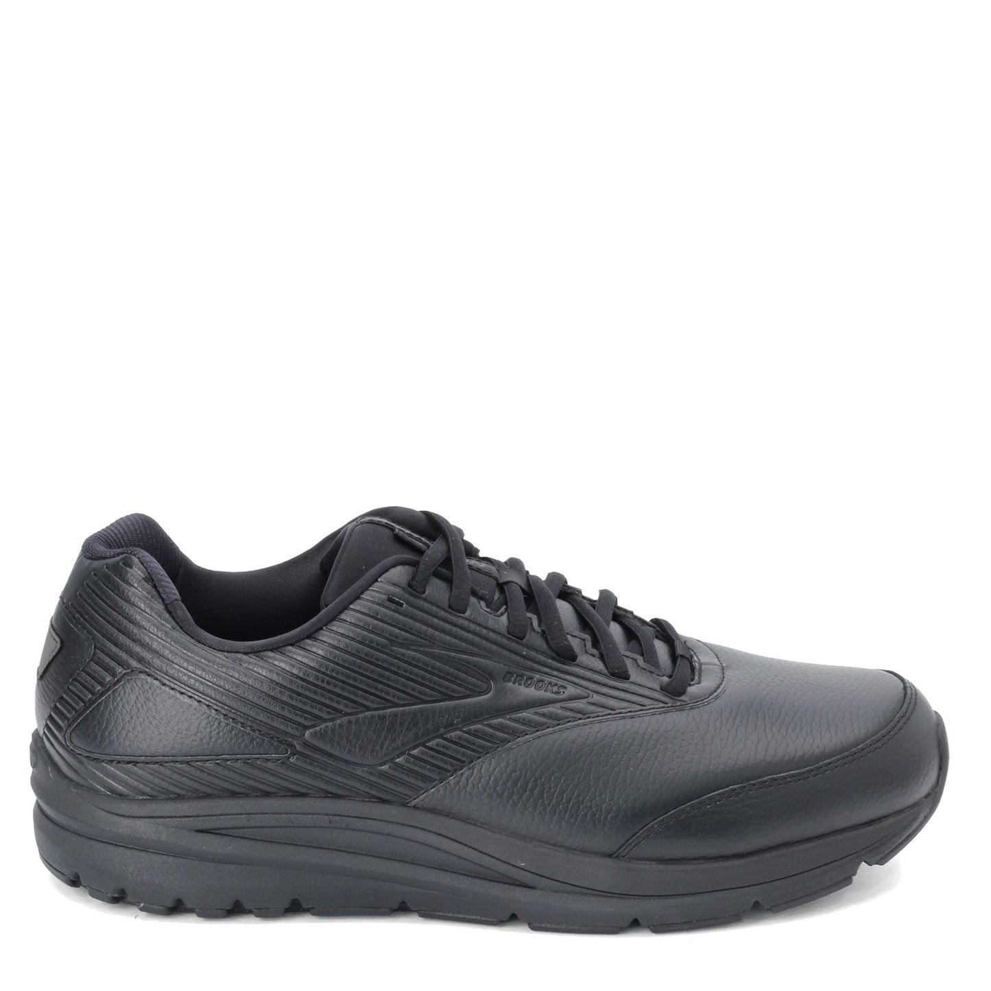 Peltz Shoes  Men's Brooks Addiction Walker 2 Walking Shoe - Wide Width Black/Black 110318 2E 072