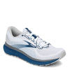 Peltz Shoes  Men's Brooks Glycerin 18 Running Shoe WHITE GREY 110329 1D 178