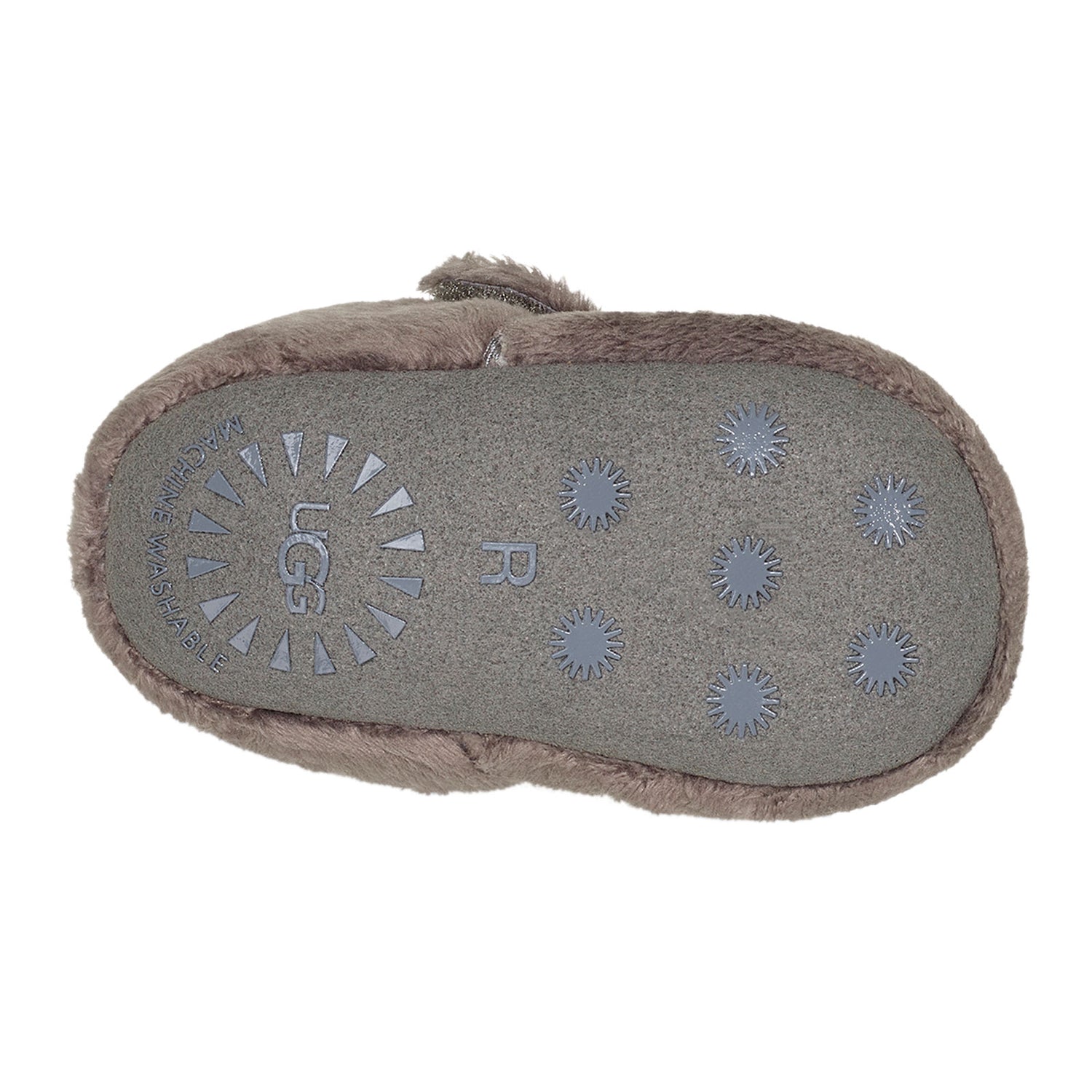 Peltz Shoes  Boy's Ugg Bixbee Bootie - Infant Charcoal 1103497I-CHRC