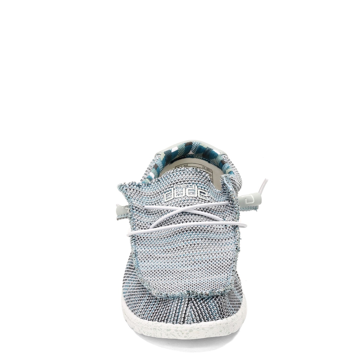 Peltz Shoes  Men's Hey Dude Wally Sox GREY BLUE 110350127