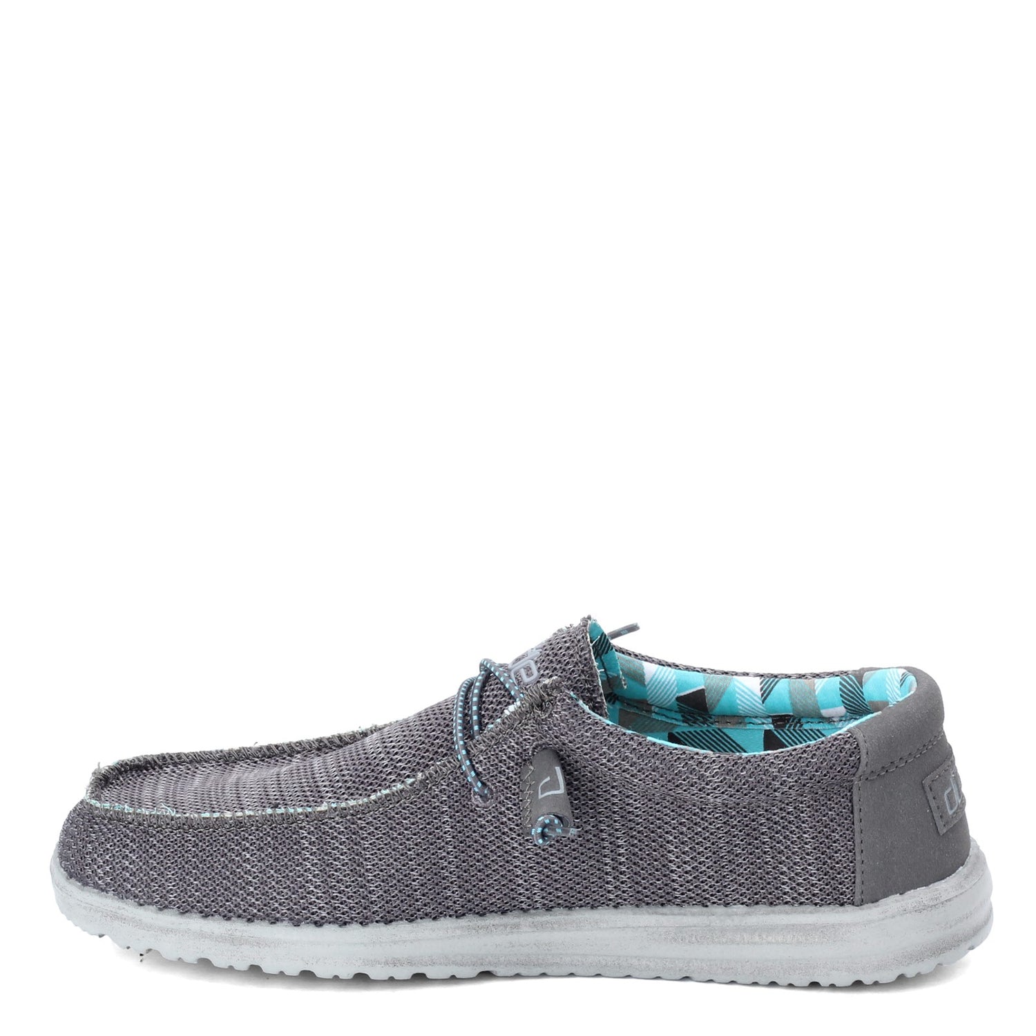 Peltz Shoes  Men's Hey Dude Wally Sox CHARCOAL 110354000