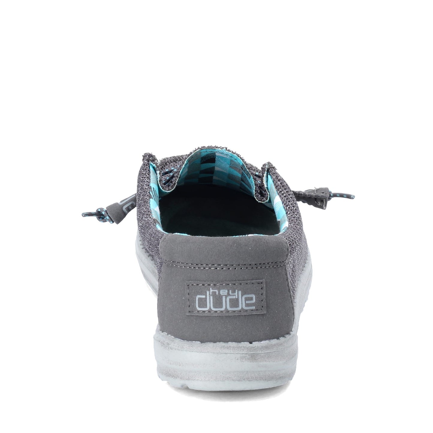 Peltz Shoes  Men's Hey Dude Wally Sox CHARCOAL 110354000