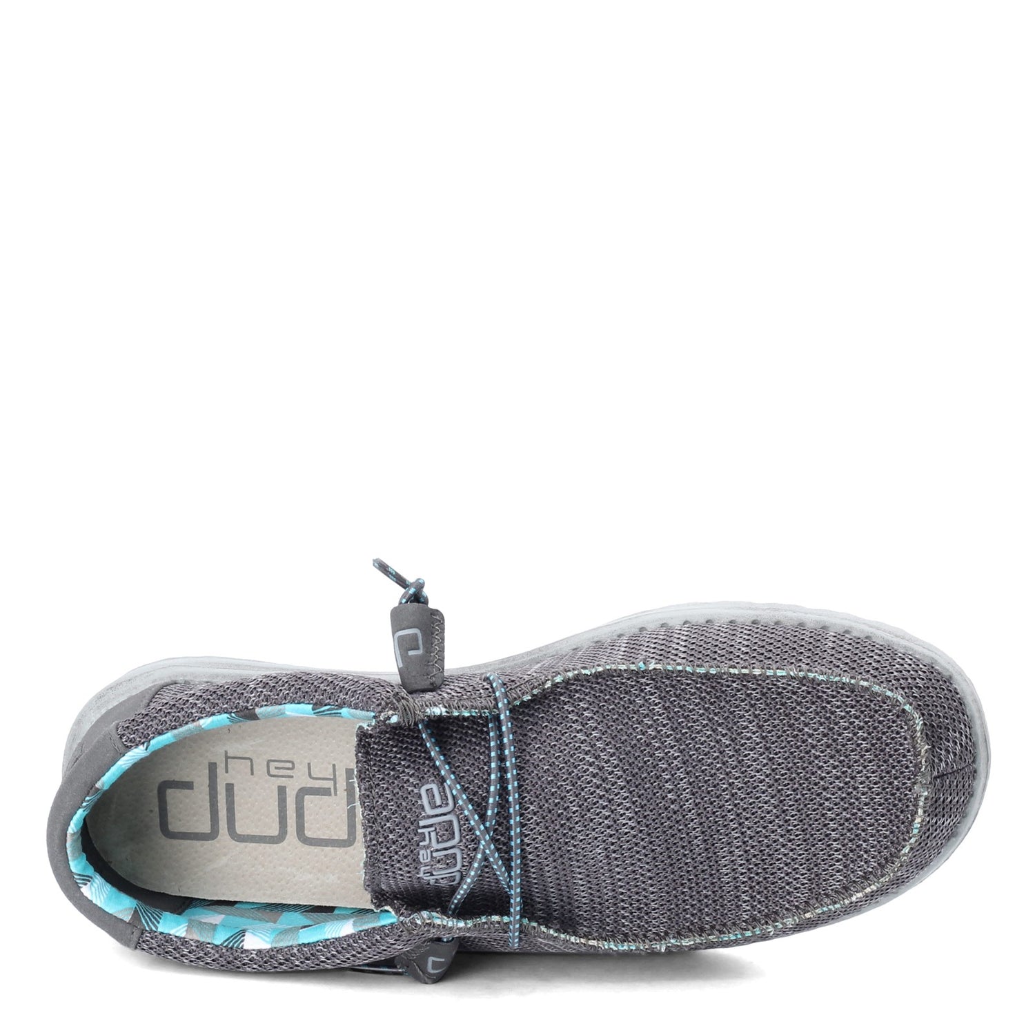 Peltz Shoes  Men's Hey Dude Wally Sox CHARCOAL 110354000