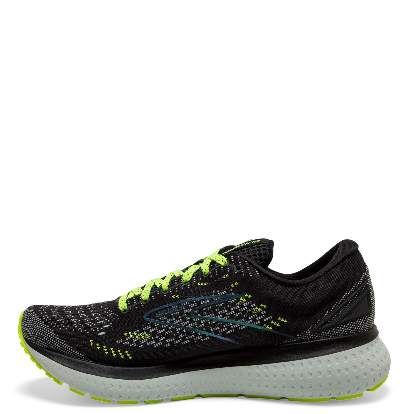 Peltz Shoes  Men's Brooks Glycerin 19 Running Shoe BLACK NIGHTLIFE 110356 1D 050