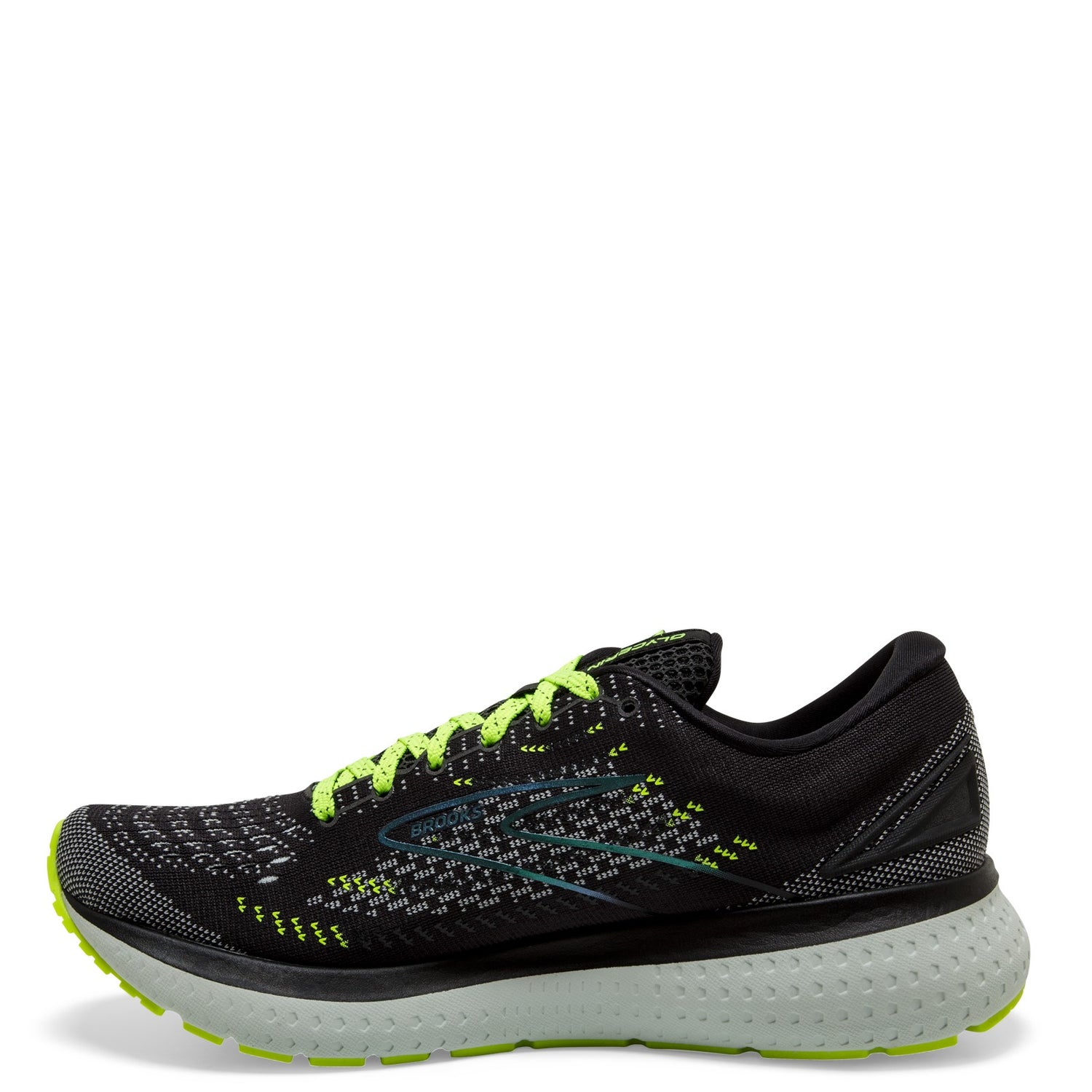 Peltz Shoes  Men's Brooks Glycerin 19 Running Shoe BLACK NIGHTLIFE 110356 1D 050