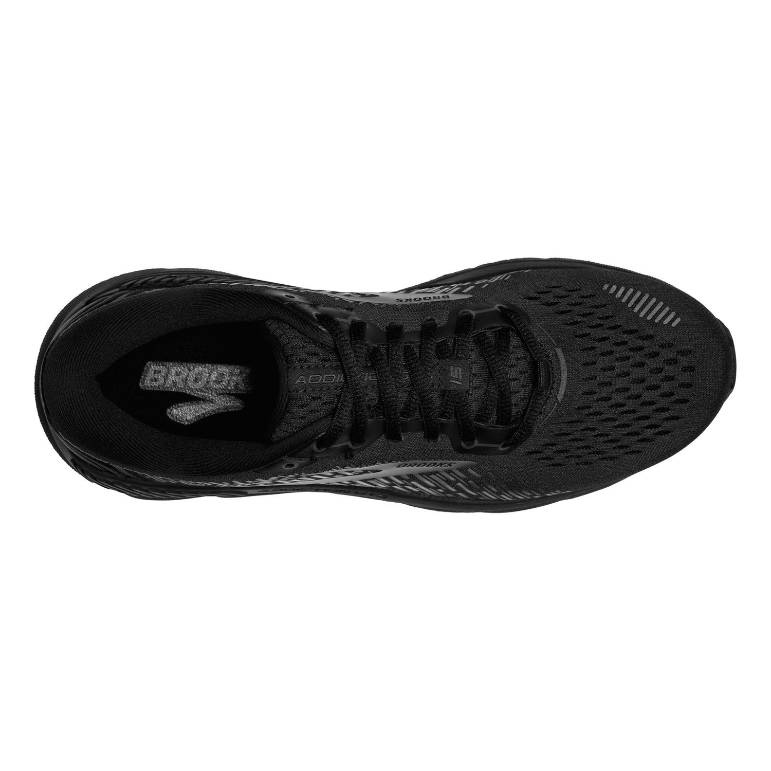 Peltz Shoes  Men's Brooks Addiction GTS 15 Running Shoe Black/Ebony 110365 1D 020