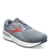 Peltz Shoes  Men's Brooks Addiction GTS 15 Running Shoe - Wide Width Grey/Ebony/Chili Oil 110365 2E 043